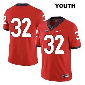 Youth Georgia Bulldogs NCAA #32 Ty James Nike Stitched Red Legend Authentic No Name College Football Jersey PKB0854BF